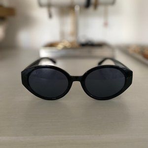Black Oval Sunglasses